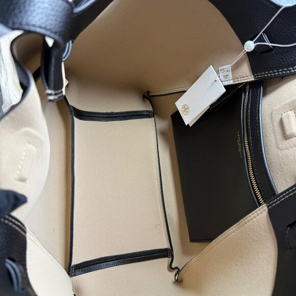 Large bag Tory Burch Romy Tote – black leather, New with tags - Picture 9 of 9